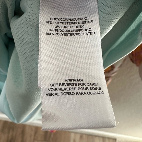 Julia Jordan Ruffled Mock Neck Long Sleeve Tie Waist Dress Size 2 - Picture 3 of 5